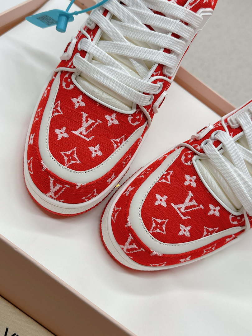 Louis Vuitton 1ABNJP Men Women's LV Trainer Sneaker L62480