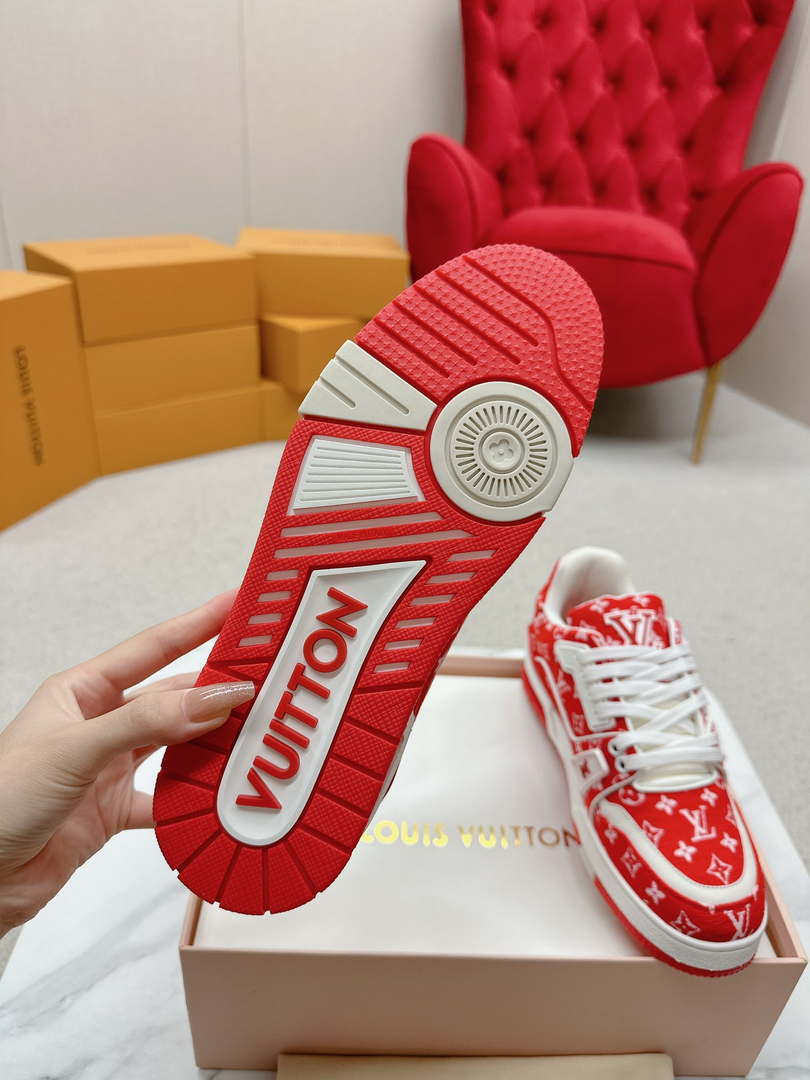 Louis Vuitton 1ABNJP Men Women's LV Trainer Sneaker L62480