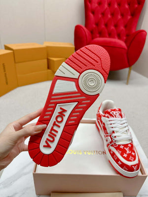 Louis Vuitton 1ABNJP Men Women's LV Trainer Sneaker L62480 - Fmale-Euro 35=US 4 - View 9