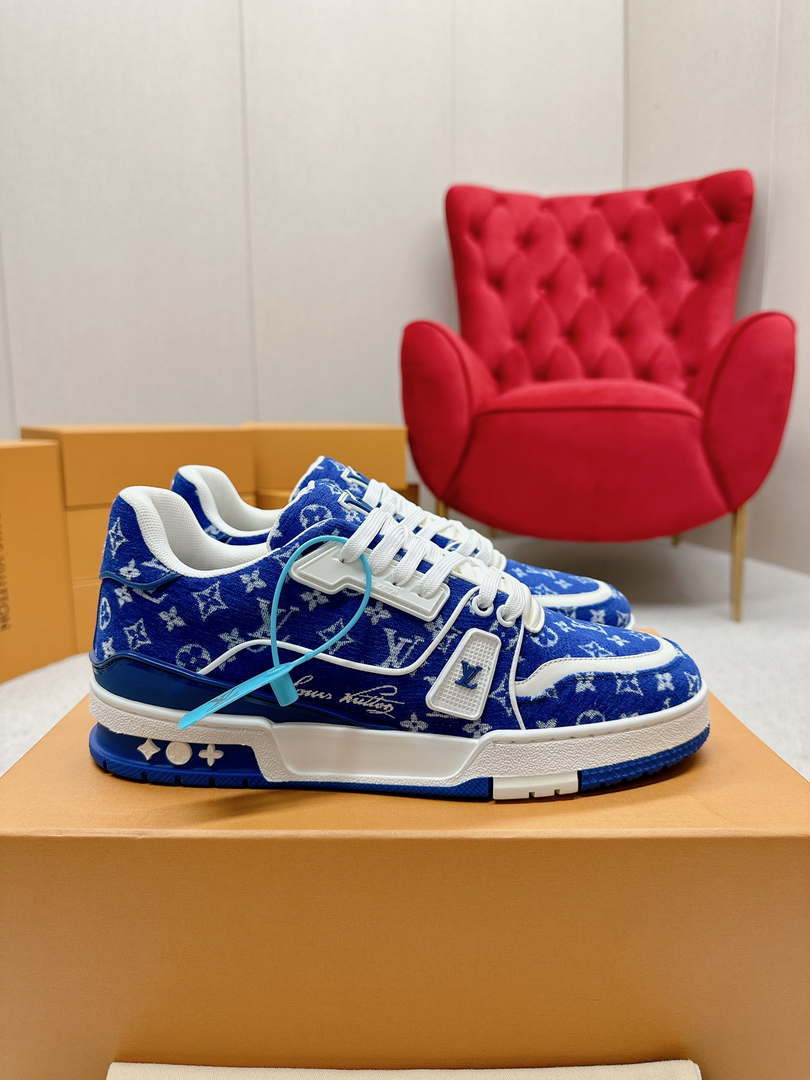 Louis Vuitton 1ABNJP Men Women's LV Trainer Sneaker L62481