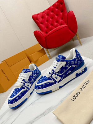 Louis Vuitton 1ABNJP Men Women's LV Trainer Sneaker L62481 - Fmale-Euro 35=US 4 - View 5