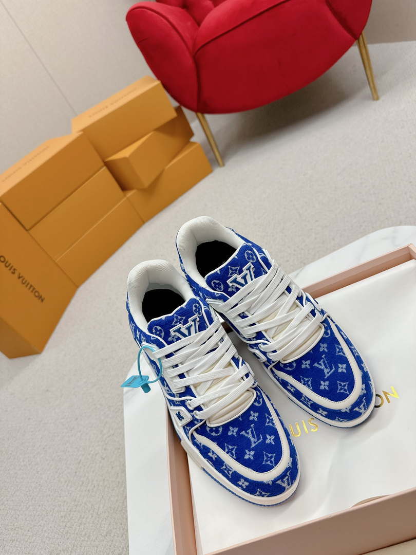 Louis Vuitton 1ABNJP Men Women's LV Trainer Sneaker L62481
