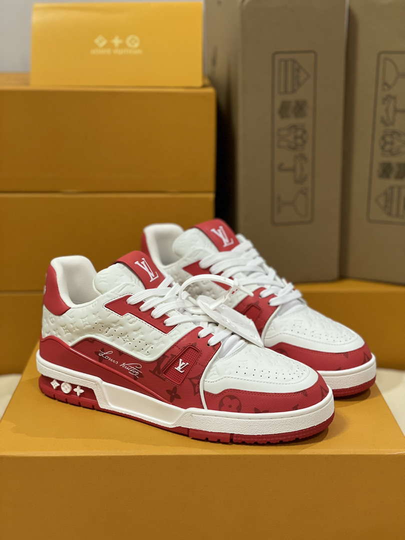 Louis Vuitton 1AC58D Women Men's  LV Trainer Sneaker M601029