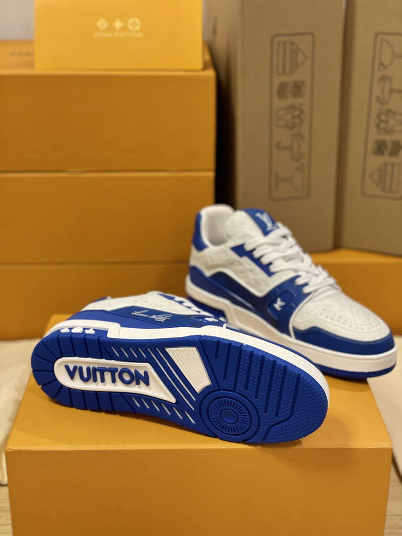 Louis Vuitton 1AC58D Women Men's  LV Trainer Sneaker M601031