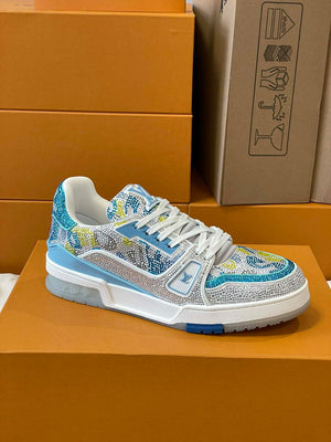 Louis Vuitton 1AC5AL Men Women's LV Trainer Sneaker L62388 - Fmale-Euro 35=US 4 - View 4