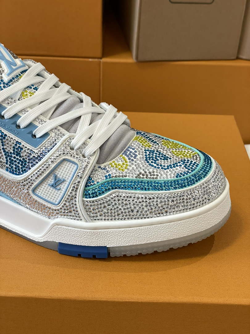 Louis Vuitton 1AC5AL Men Women's LV Trainer Sneaker L62388 - Fmale-Euro 35=US 4 - View 5