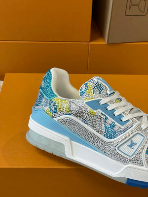 Louis Vuitton 1AC5AL Men Women's LV Trainer Sneaker L62388 - Fmale-Euro 35=US 4 - View 6