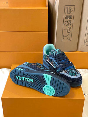 Louis Vuitton 1AC5AL Men Women's LV Trainer Sneaker L62389 - Fmale-Euro 35=US 4 - View 9