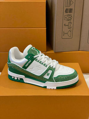 Louis Vuitton 1AC5AL Men Women's LV Trainer Sneaker L62391 - Fmale-Euro 35=US 4 - View 3