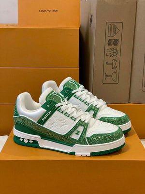 Louis Vuitton 1AC5AL Men Women's LV Trainer Sneaker L62391 - Fmale-Euro 35=US 4 - View 9