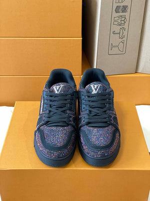 Louis Vuitton 1AC5AL Men Women's LV Trainer Sneaker L62393 - Fmale-Euro 35=US 4 - View 3