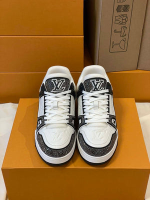 Louis Vuitton 1AC5AL Men Women's LV Trainer Sneaker L62396 - Fmale-Euro 35=US 4 - View 3