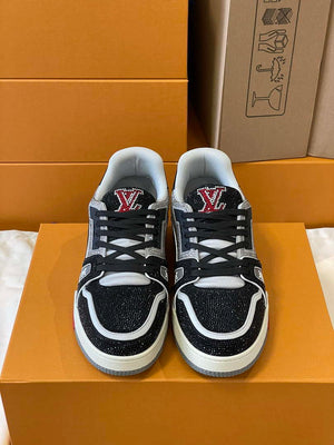 Louis Vuitton 1AC5AL Men Women's LV Trainer Sneaker L62398 - Fmale-Euro 35=US 4 - View 3