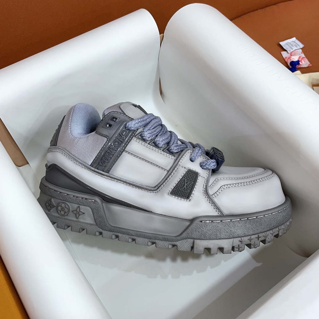 Louis Vuitton 1AC5C9 Men Women's LV Trainer Sneaker L62455 - Fmale-Euro 35=US 4 - View 8