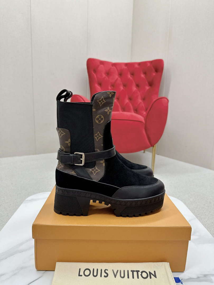 Louis Vuitton 1ACA9Z Women's Laureate Platform Desert Boot L62359 - US 4=Euro 35 - View 3