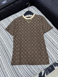 Louis Vuitton 1AHIZ2 Women Aquarelle Monogram Eyelet T-Shirt  L66496