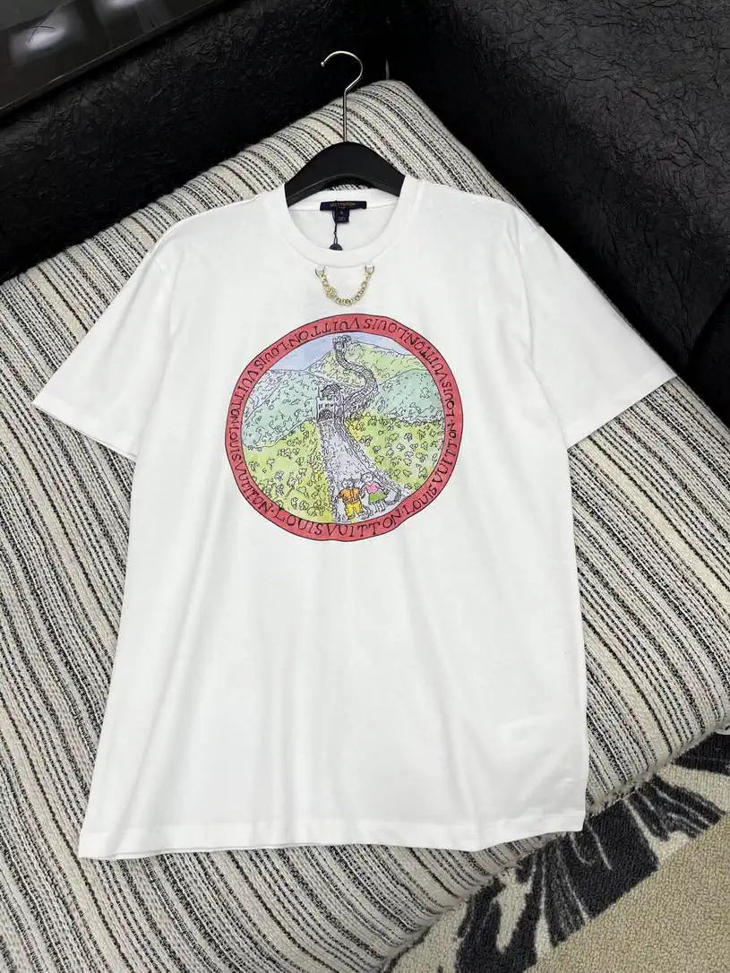 Louis Vuitton 1AIG26 Women LV x Grace Coddington monogram T-shirt L66491