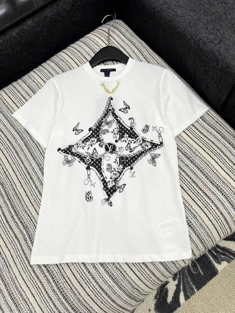 Louis Vuitton 1AIG26 Women  Printed short-sleeved T-shirt L66498