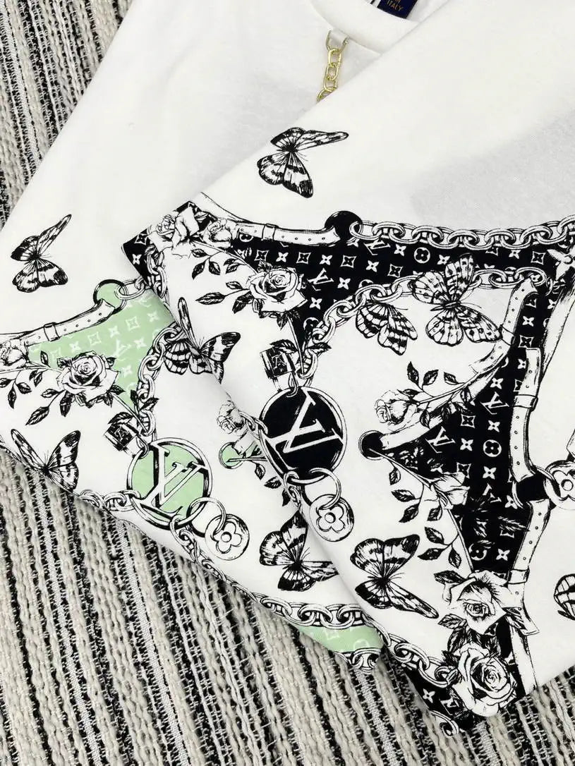 Louis Vuitton 1AIG26 Women  Printed short-sleeved T-shirt L66498