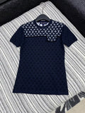 Louis Vuitton 1AIG26 Women Short-sleeved patchwork sweater L66493