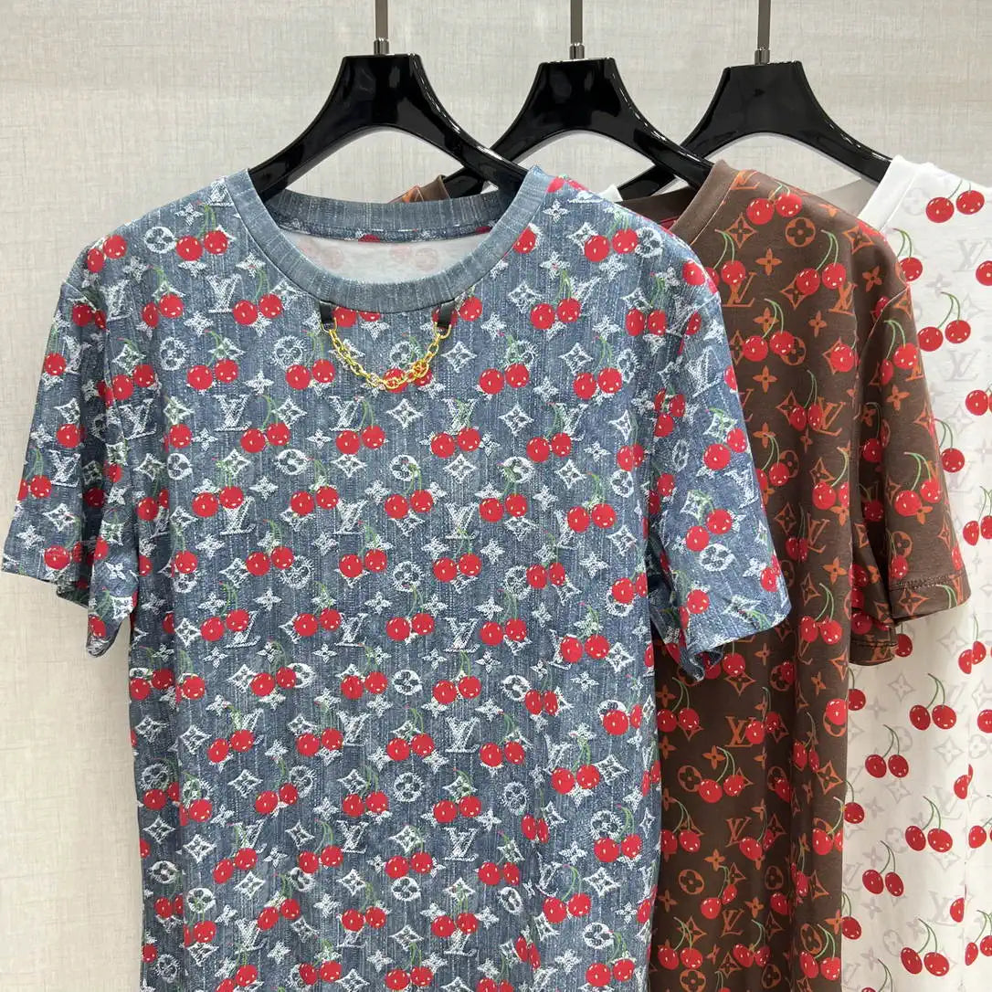 Louis Vuitton 1AIG26 Women Mercerized cotton T-shirt L66495