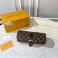 Louis Vuitton 3 Watch Case Damier Graphite Canvas N41137 Cofee - Default Title - View 1