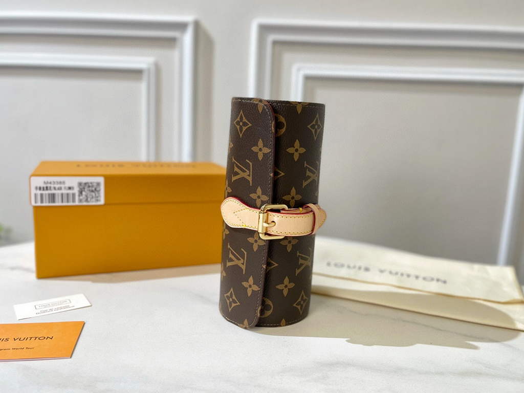Louis Vuitton 3 Watch Case M47530 Monogram Canvas