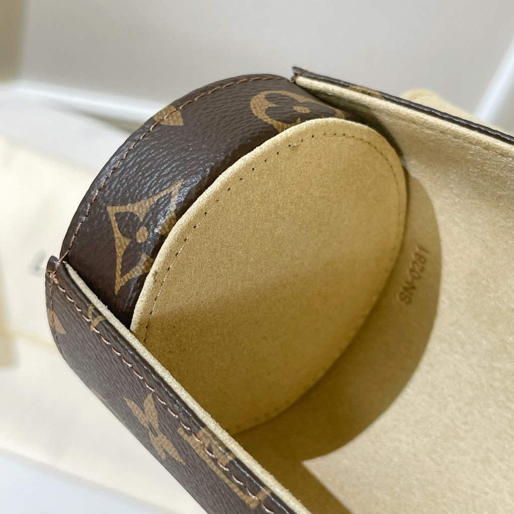 Louis Vuitton 3 Watch Case M47530 Monogram Canvas