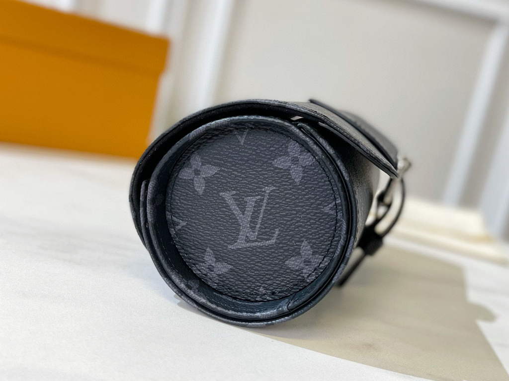 Louis Vuitton 3 Watch Case Monogram Eclipse Canvas M43385