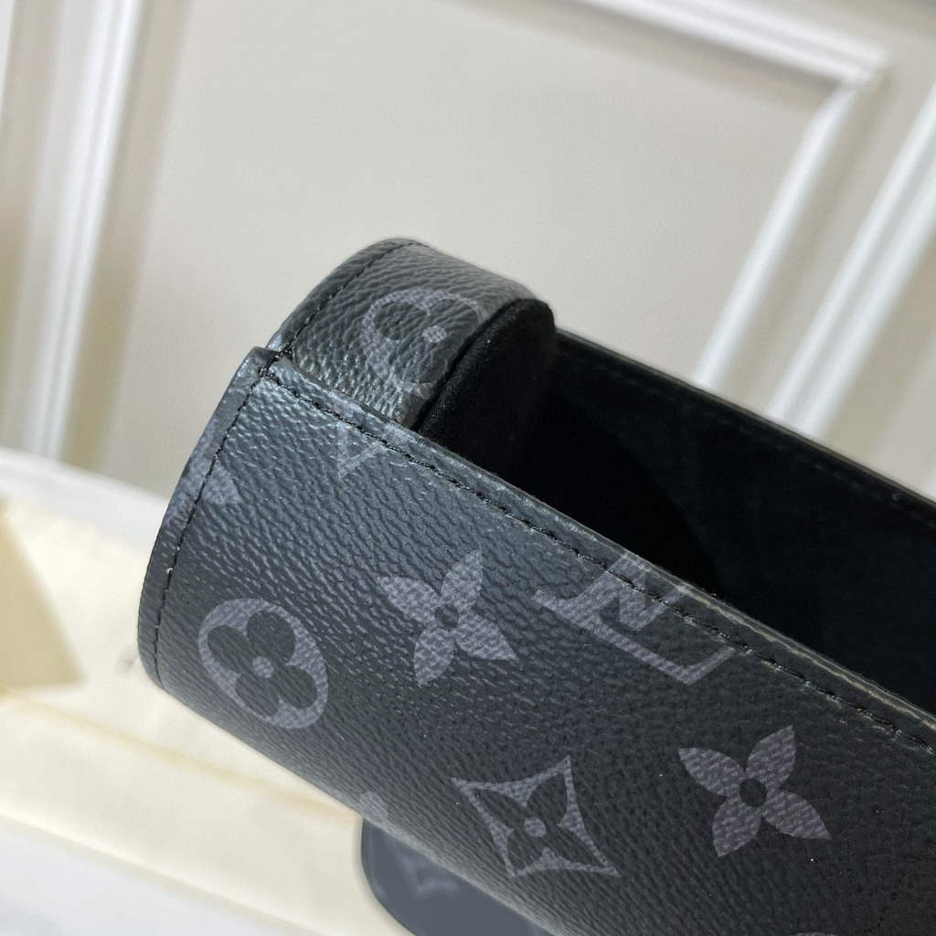 Louis Vuitton 3 Watch Case Monogram Eclipse Canvas M43385