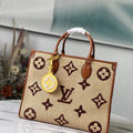 Louis Vuitton  M57707 LV  M57723 OnTheGo MM Tote Bag Tan