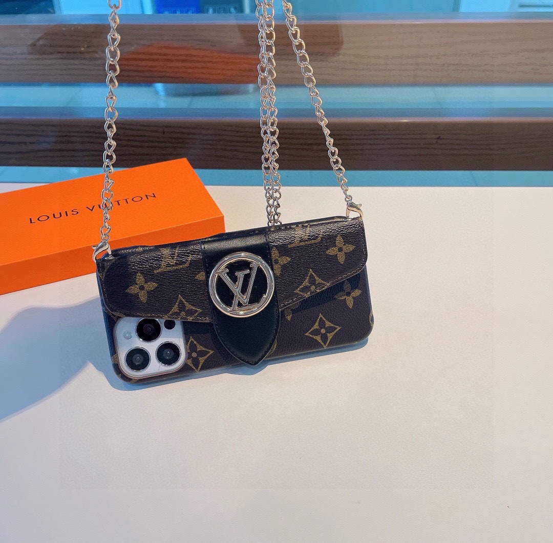 Louis Vuitton Apple Iphone Leather Premium Deluxe Phone Case L20118