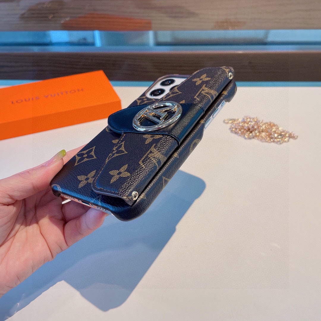 Louis Vuitton Apple Iphone Leather Premium Deluxe Phone Case L20118