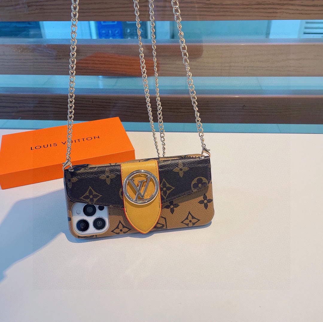 Louis Vuitton Apple Iphone Leather Premium Deluxe Phone Case L20119