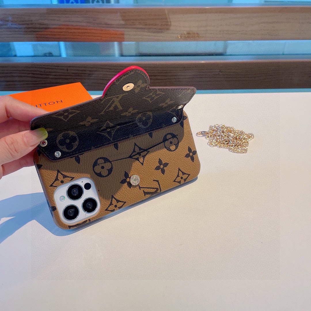 Louis Vuitton Apple Iphone Leather Premium Deluxe Phone Case L20119 - iPhone15pro max £¨6.7£© - View 6