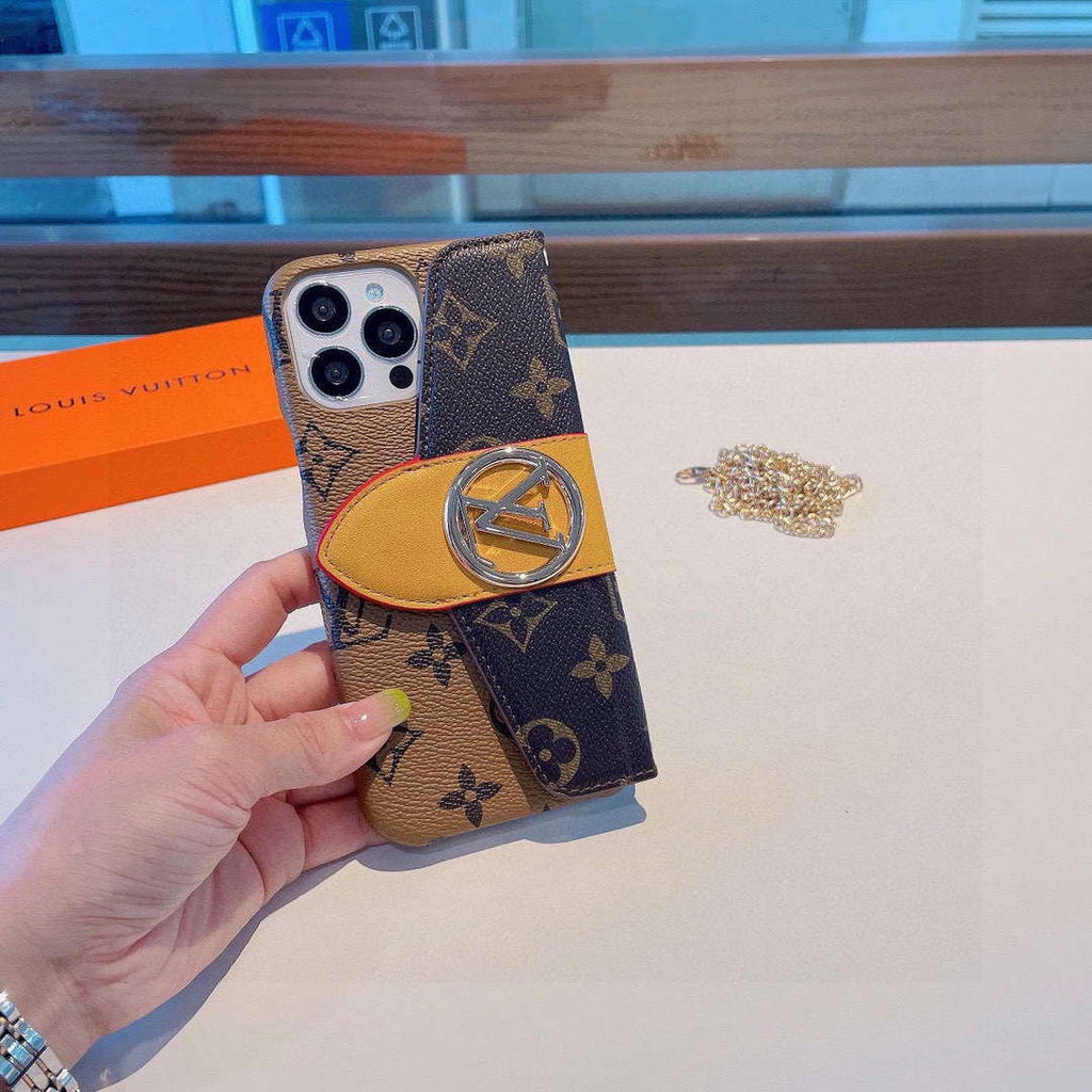Louis Vuitton Apple Iphone Leather Premium Deluxe Phone Case L20119