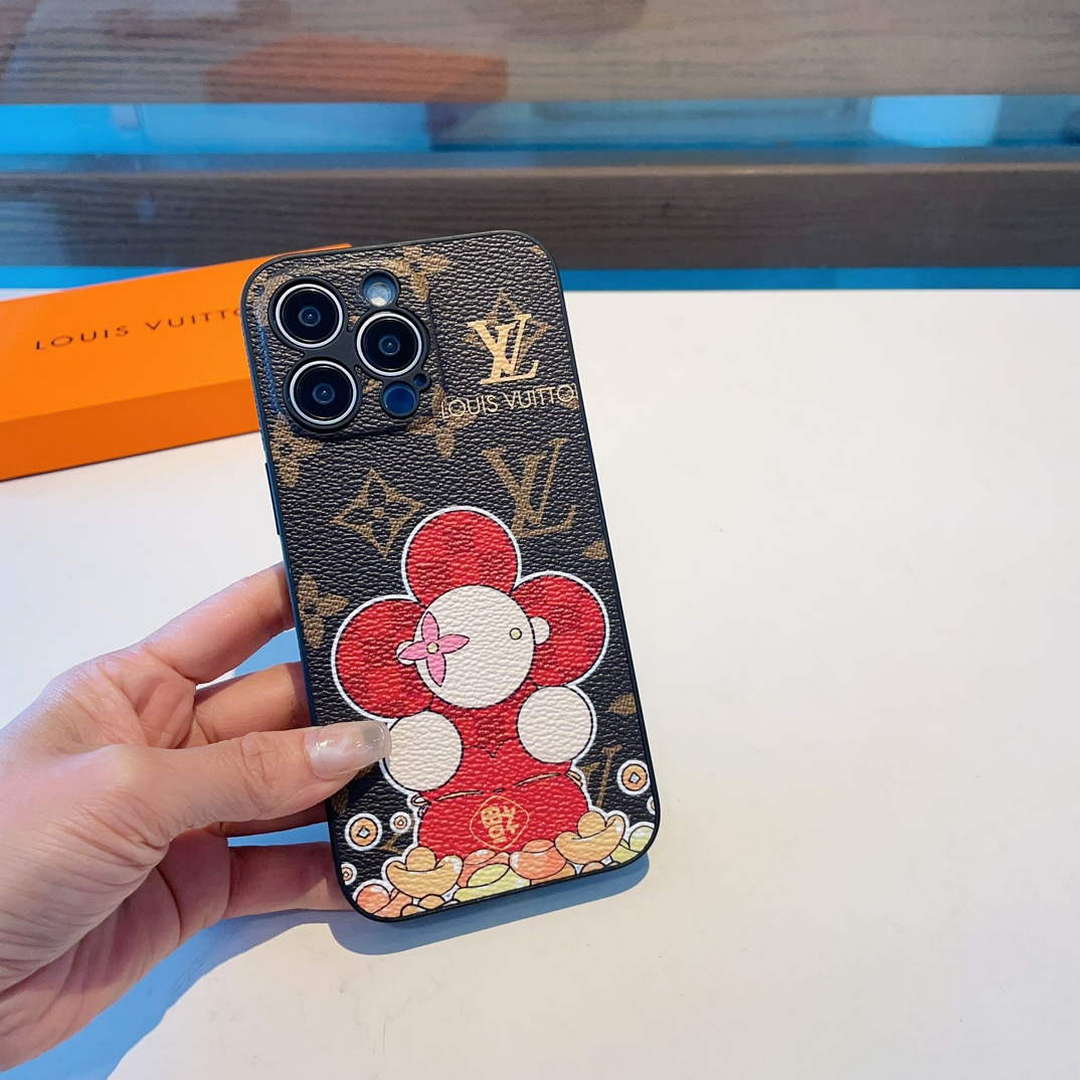 Louis Vuitton Apple Iphone Leather Premium Deluxe Phone Case L20121 - iPhone15pro max £¨6.7£© - View 3