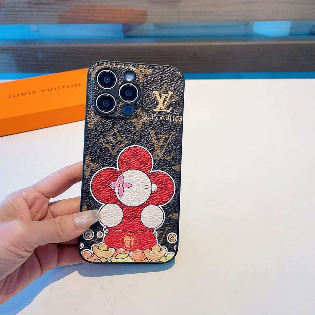 Louis Vuitton Apple Iphone Leather Premium Deluxe Phone Case L20121 - iPhone15pro max £¨6.7£© - View 4