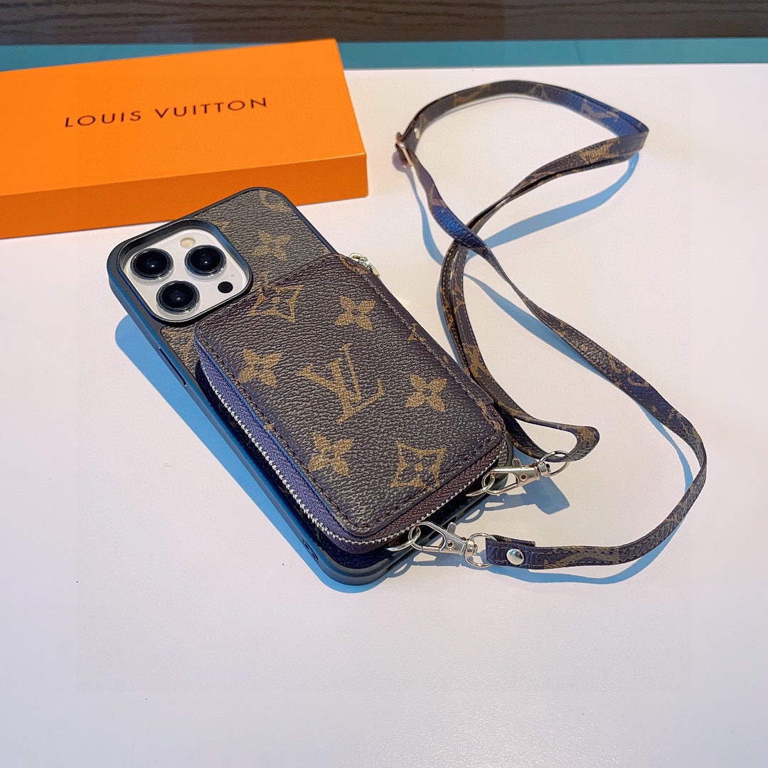 Louis Vuitton Apple Iphone Leather Premium Deluxe Phone Case L20122 - iPhone15pro max £¨6.7£© - View 1