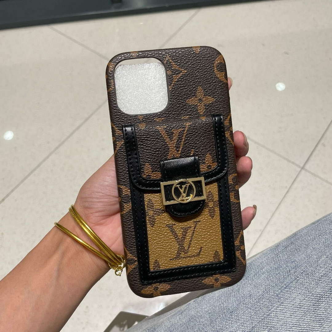 Louis Vuitton Apple Iphone Leather Premium Deluxe Phone Case L20128