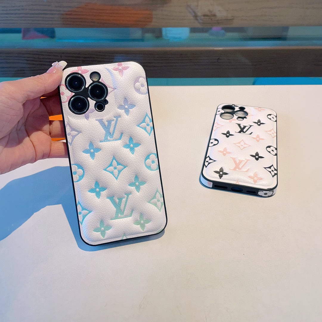 Louis Vuitton Apple Iphone Leather Premium Deluxe Phone Case L20133 - iPhone15pro max £¨6.7£© - View 3