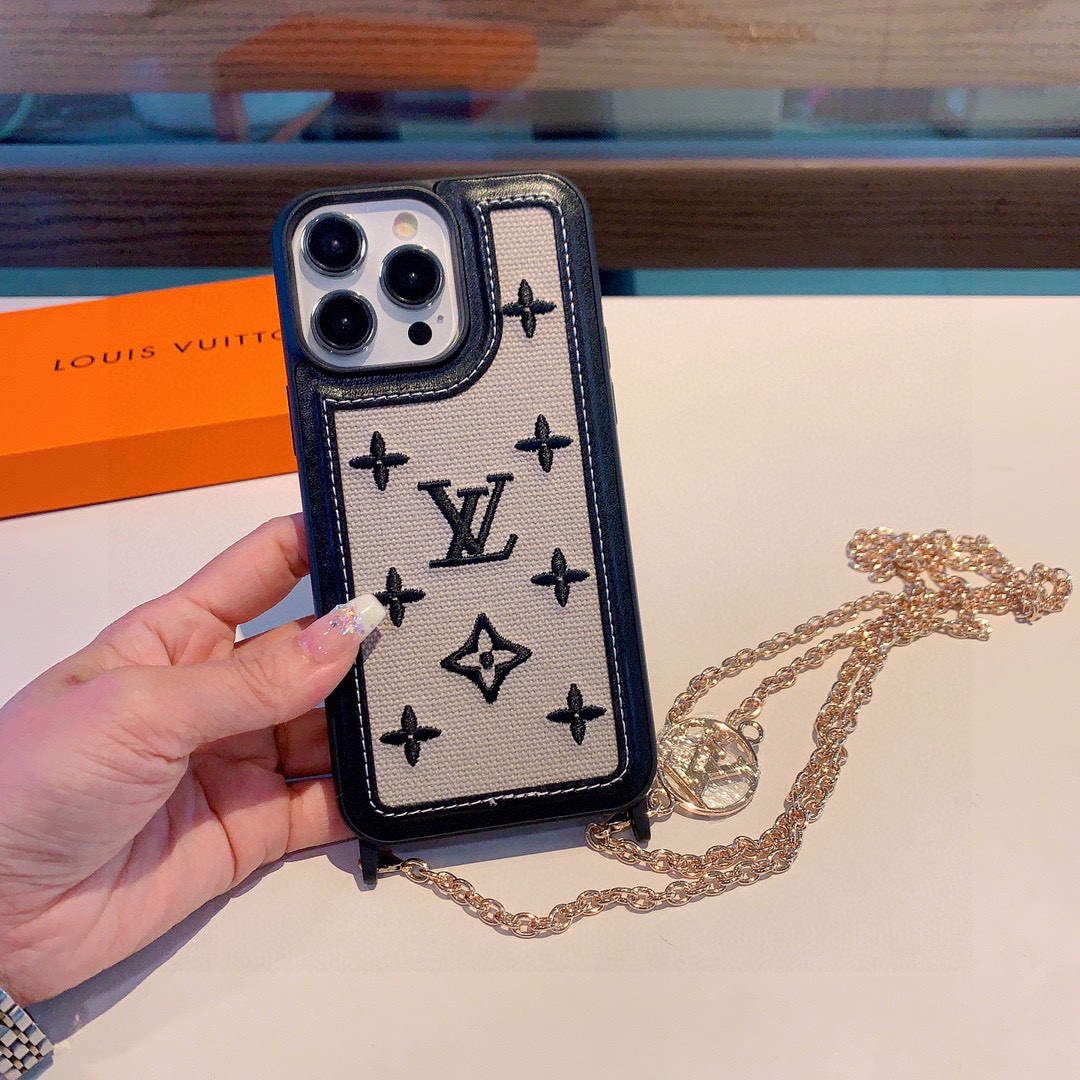 Louis Vuitton Apple Iphone Leather Premium Deluxe Phone Case L20135 - iPhone15pro max £¨6.7£© - View 1
