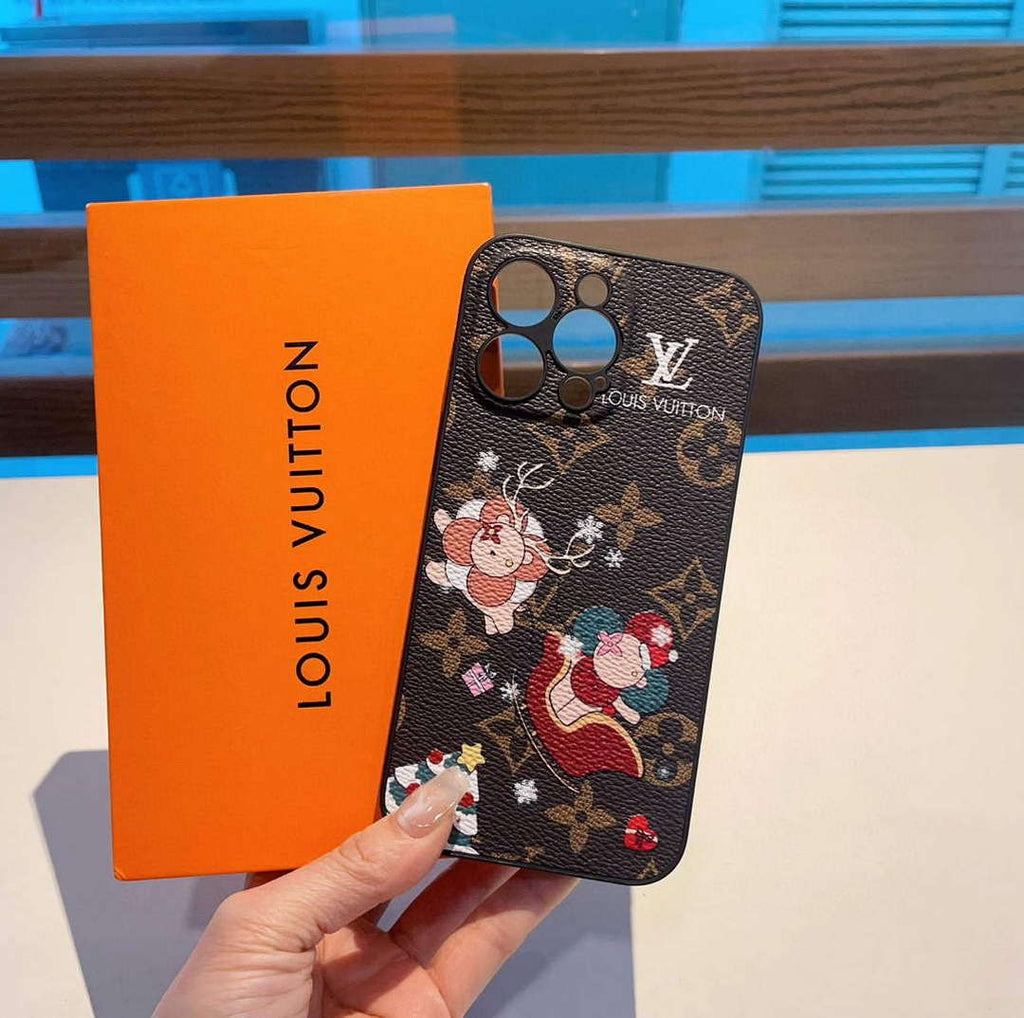 Louis Vuitton Apple Iphone Leather Premium Deluxe Phone Case L20143