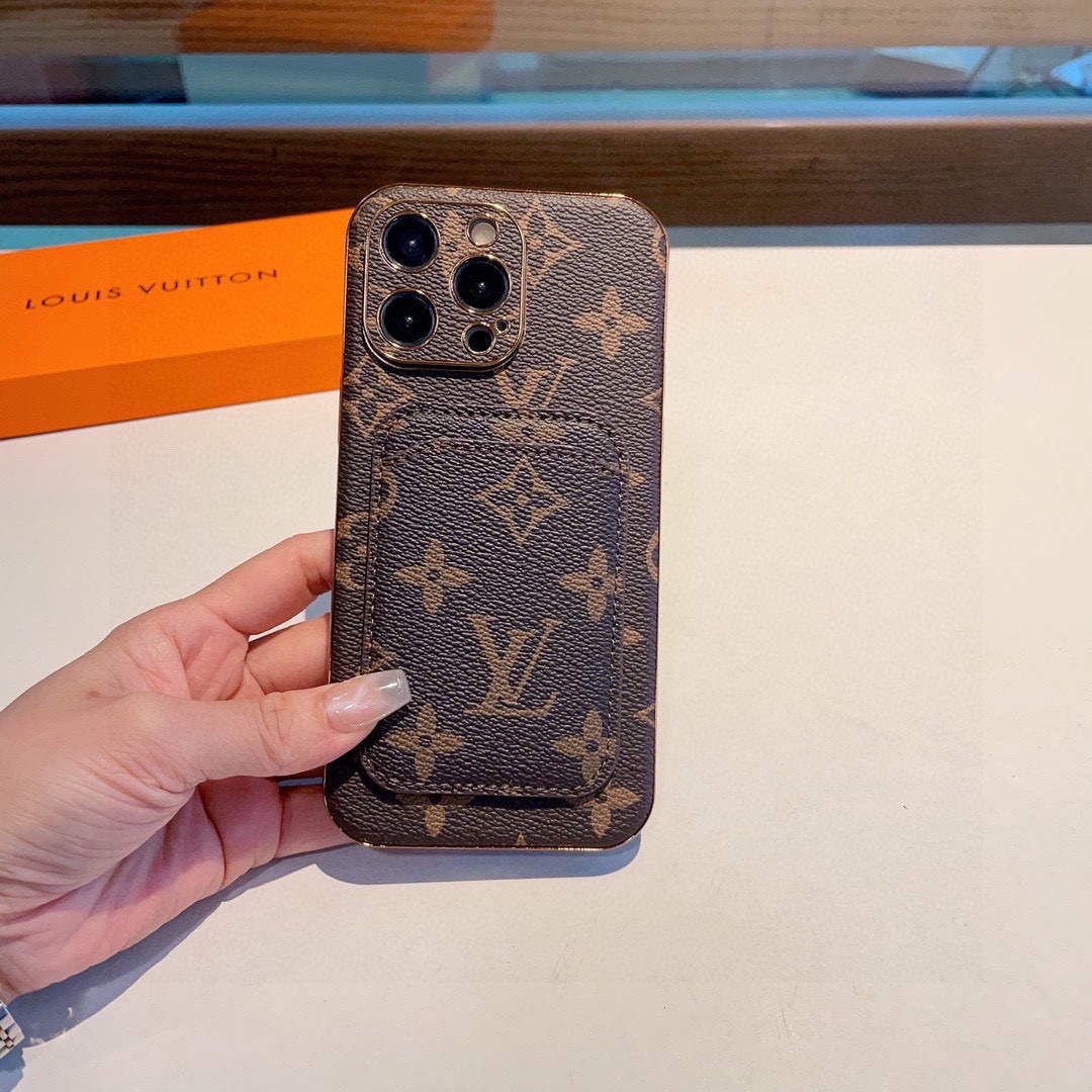 Louis Vuitton Apple Iphone Leather Premium Deluxe Phone Case L20149 - iPhone15pro max £¨6.7£© - View 1