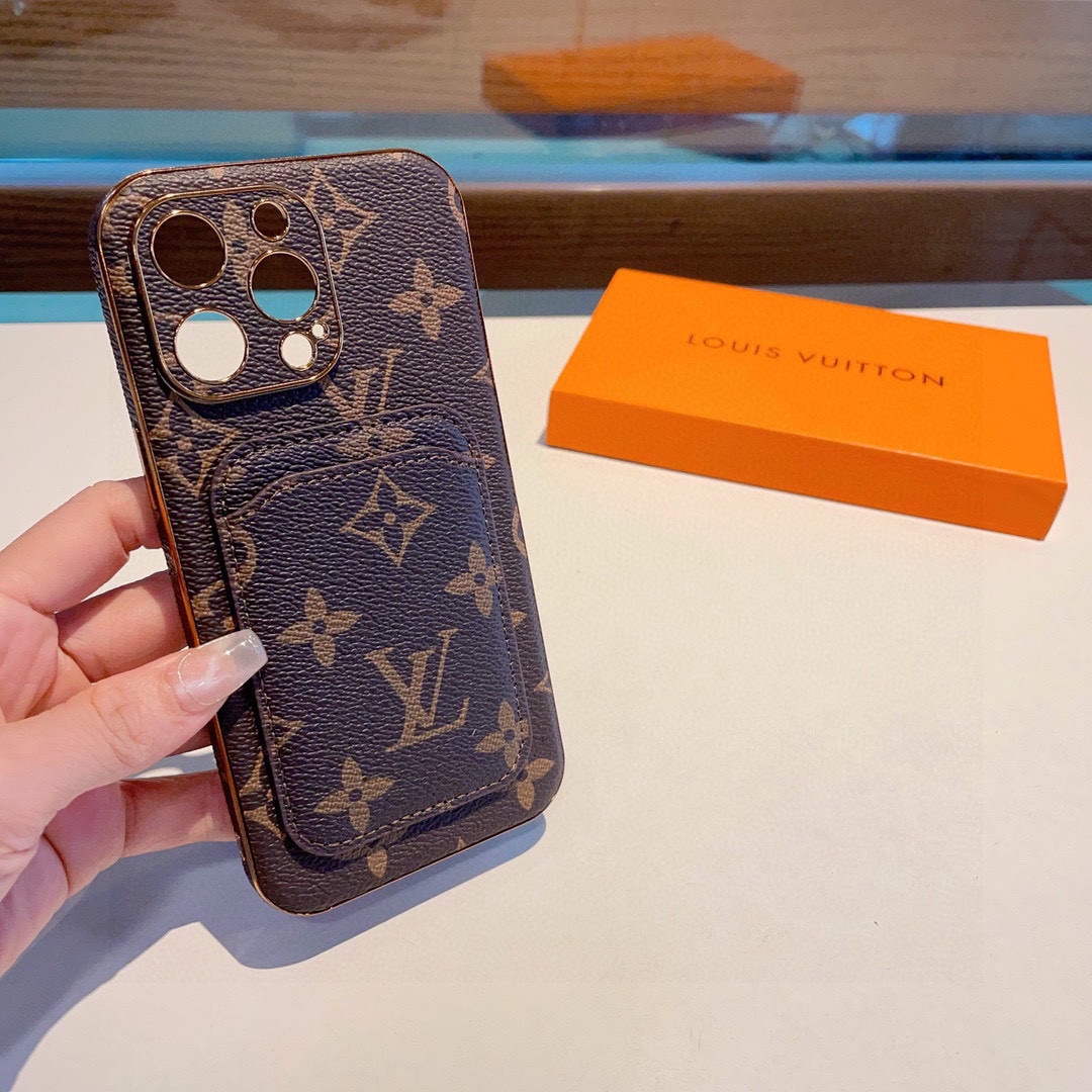 Louis Vuitton Apple Iphone Leather Premium Deluxe Phone Case L20149