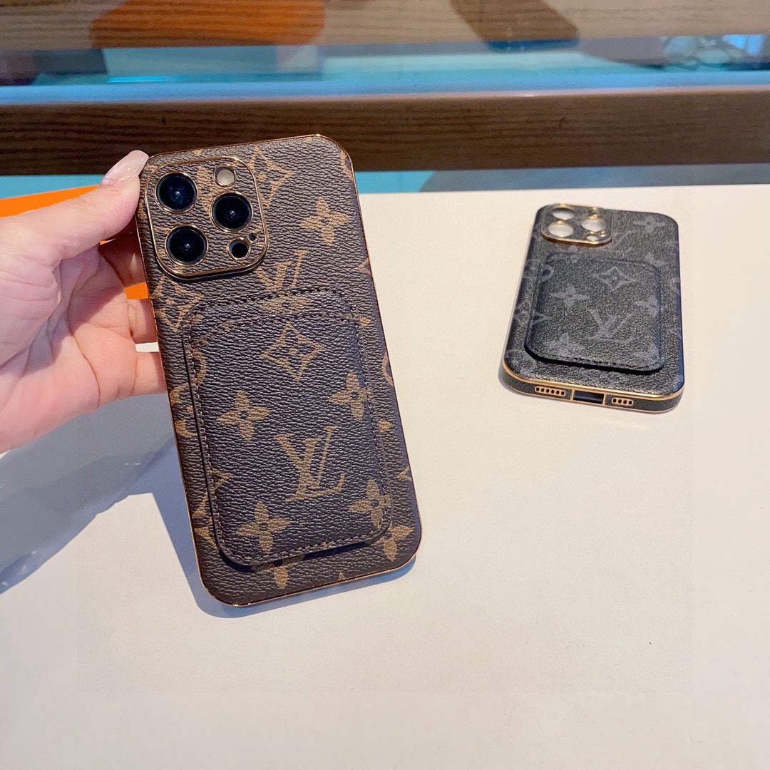Louis Vuitton Apple Iphone Leather Premium Deluxe Phone Case L20149