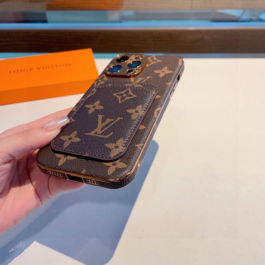 Louis Vuitton Apple Iphone Leather Premium Deluxe Phone Case L20149