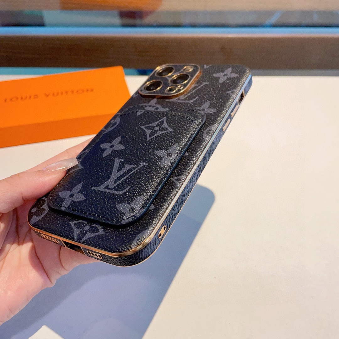 Louis Vuitton Apple Iphone Leather Premium Deluxe Phone Case L20150 - iPhone15pro max £¨6.7£© - View 6