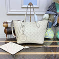 Louis Vuitton  Blossom MM Mahina Tote Bag LV M21851 Beige - Default Title - View 1