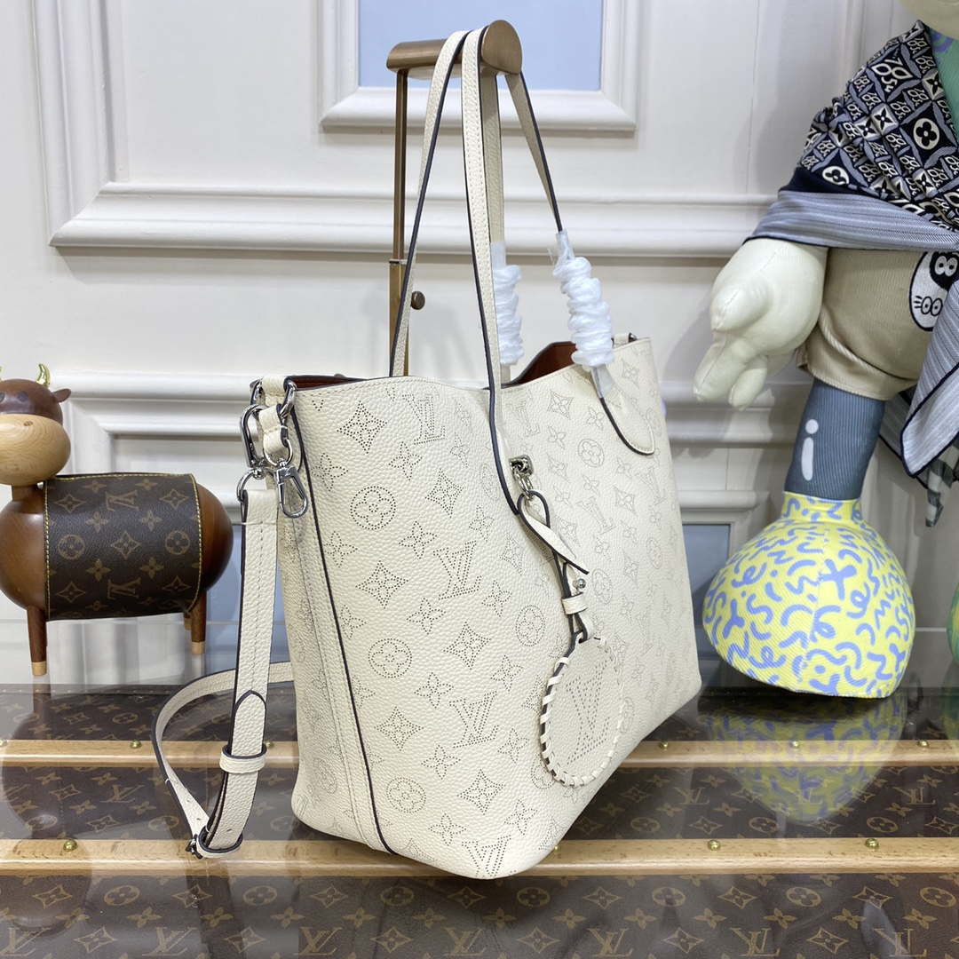 Louis Vuitton  Blossom MM Mahina Tote Bag LV M21851 Beige - Default Title - View 3